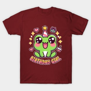 Birthday Girl Kawaii Toad Lover Daughter Bday T-Shirt